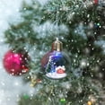 thumbnail image 1 of Christmas Tree Decoration Christmas New Lighted Transparent Christmas Ball foreign Trade Christmas Tree Pendant Christmas Window Decoration Transparent Ball Plastic Balls for Holiday Party, 1 of 3