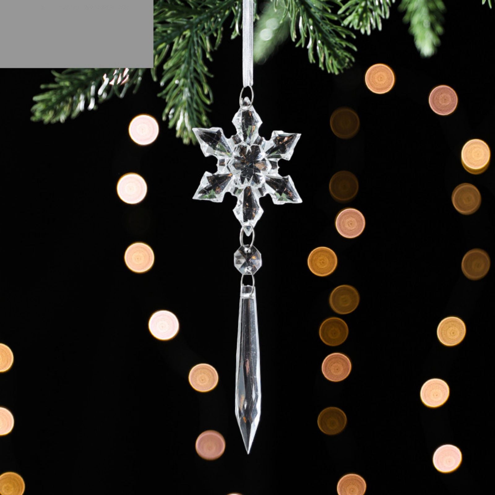 Christmas Tree Decoration Crystal Ornaments,Clear Acrylic Christmas