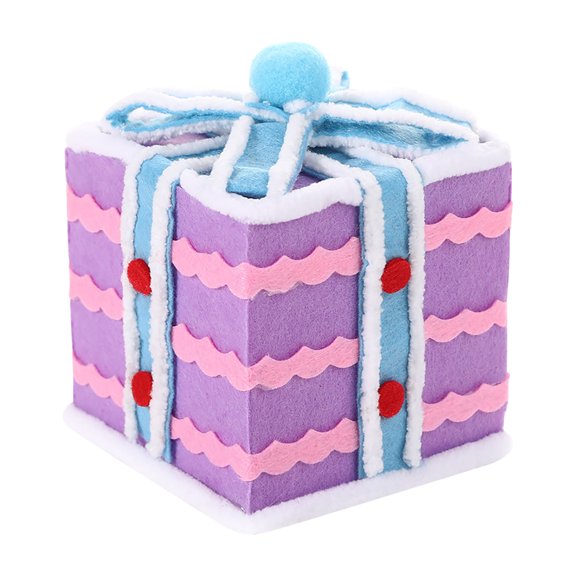 Christmas Tree Decoration Gift Box – Colorful Macaron Style Empty Prop Box for Holiday Decor, Party Display, Window Setup & Christmas Scene Styling