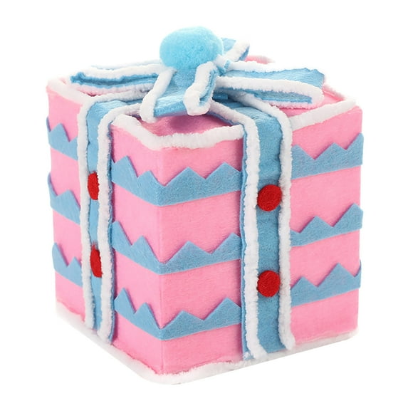 Christmas Tree Decoration Gift Box – Colorful Macaron Style Empty Prop Box for Holiday Decor, Party Display, Window Setup & Christmas Scene Styling