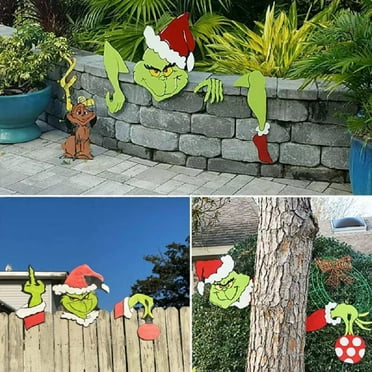 Christmas Tree Decoration Grinch Stealing Sign