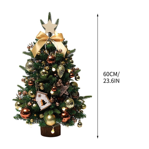 Christmas Tree Decoration Holiday Mini Tree in Individual Gift Box Packaged Festive Tabletop Ornament for Home Office Party Decor Setup Display