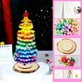 thumbnail image 1 of Christmas Tree Decoration Material Pack, Mini Desktop Christmas Tree Craft Kit With Star And Ornaments For Festival Party Home Office Bar Winter Holiday Creative Display, 1 of 5