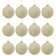 thumbnail image 1 of Christmas Tree Decoration Ornaments 12 Pcs Velvet Flocked Christmas Tree Ball Plastic Balls Xmas Decorative Hanging .36 Inch Finishes for Christmas Tree Decoration, 1 of 7