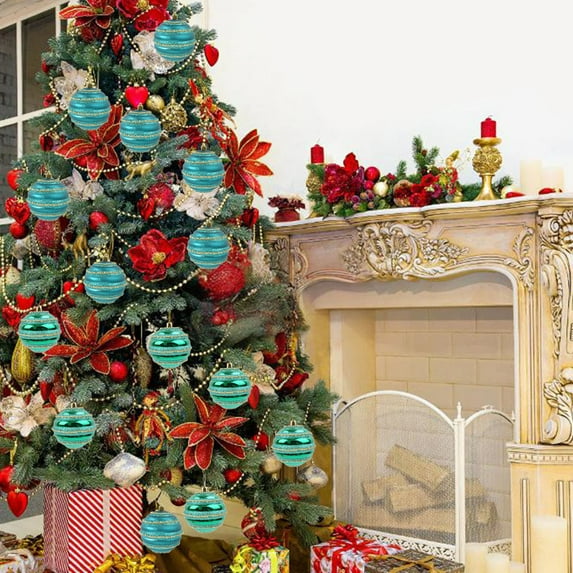 Christmas Tree Decoration Ornaments Christmas Decorations 9 Piece Flocked Christmas Decoration Setmultiple Styles Of S Can Also Be Used for Other Party Finishes for Christmas Tree Decoration