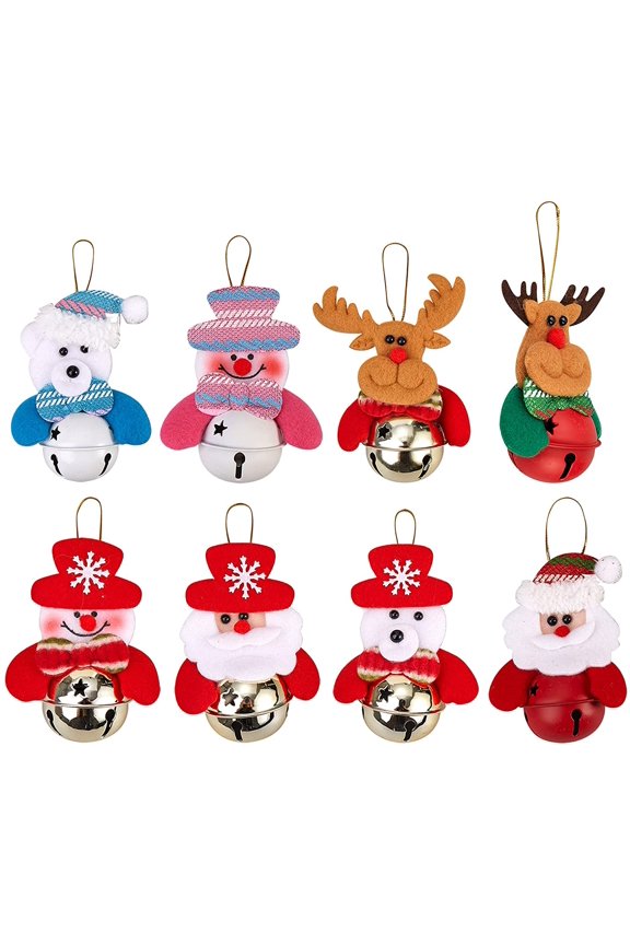Christmas Tree Decoration Velvet Santa Claus Snowman Pendant Holiday Home Party Decorations Ornaments(4.33x3.22 inch) DIY