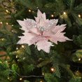 thumbnail image 1 of Christmas Tree Decorations | 1-Piece Cloth Simulation Flowers for Holiday Decor | Red Gold Silver Pink Blue Green Colors | 13.4 Inch Artificial Floral Arrangements, 1 of 6