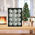thumbnail image 1 of Christmas Tree Decorations 12-Pack (2.36") – Classic Vintage Hanging Balls for Xmas, Gift-Ready Holiday Ornament Set, 1 of 7