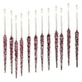 thumbnail image 1 of Christmas Tree Decorations, 12 Pieces Transparent Glitter Ice Cones for Winter Holiday Decorations and Home Christmas Decor, 1 of 2