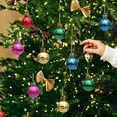 thumbnail image 1 of Christmas Tree Decorations, 12pcs Christmas Ball Ornament Set Flocked Velvet Decorative Hanging Ornaments for Xmas Tree Window Display Party Home Holiday Decor, 1 of 5