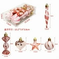 thumbnail image 1 of Christmas Tree Decorations, 13Pcs Red and White Candy Themed Ornaments Set with Heart, Star, Swirl and Stripe Baubles in Gift Box for Holiday Tree Decoration and Party Supplies Festive Collection, 1 of 5