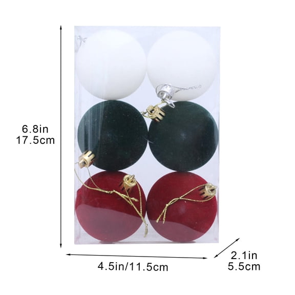 Christmas Tree Decorations 2.4 In Velvet Christmas Balls Christmas Tree Decor