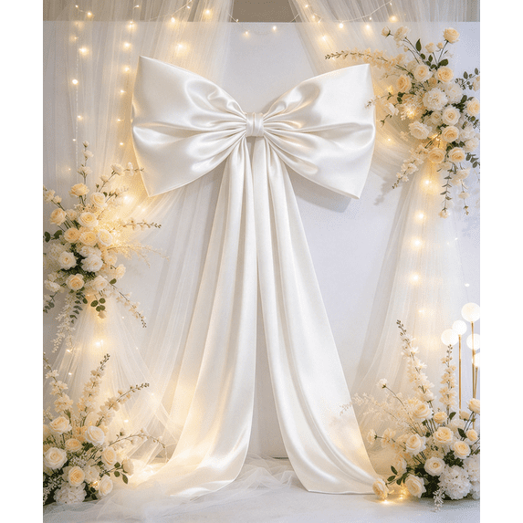 Christmas Tree Decorations - 4 Ft Giant white Bows for Christmas Tree ...