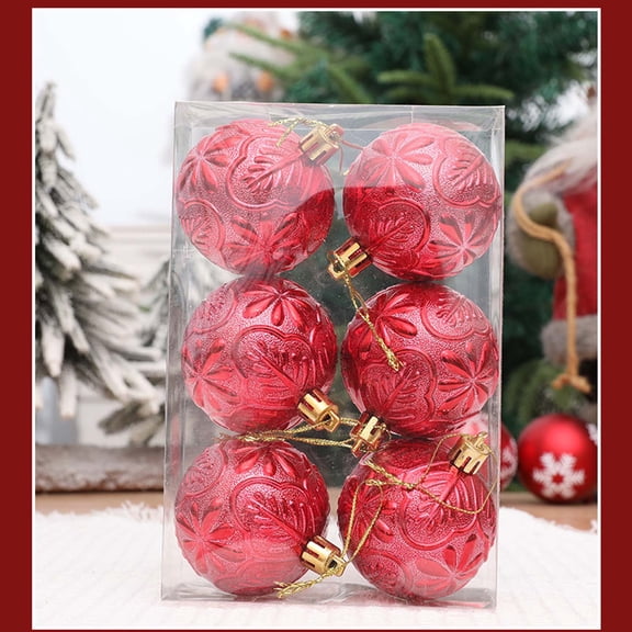 Christmas Tree Decorations, 6pcs 2.36in Macaron Blue Frosted Christmas Balls, Lightweight Shatterproof Ornaments for Holiday Tree, Home, and Party Dcor Accessories
