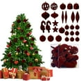 thumbnail image 1 of Christmas Tree Decorations Beige Velvet Christmas Balls Ornaments 28 Pack 2.36inch Flocked Christmas Balls Shatterproof Tree Hanging Plastic Ball Set Decorative Ornaments For Christmas Tree, 1 of 6