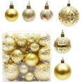 thumbnail image 1 of Christmas Tree Decorations, Candy Cane Christmas Decorations 50 PCS Christmas Ball Ornaments Set, Christmas Ornaments Balls Shatterproof Hanging Ornaments Kit, 1 of 4