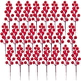 thumbnail image 1 of Christmas Tree Decorations,Christmas Holly Berries Picks,Artificial Red Berry ,Faux Plastic Berry Branches,5.9inch Winter Berry Sprigs,for New year Party Home Decor 40PCS, 1 of 7