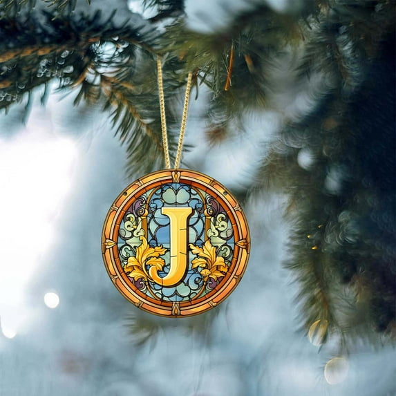 Christmas Tree Decorations, Christmas Ornaments for Tree, Personalized Home Ornaments Letter Name Ornaments Customized Initial Ornaments Christmas Gifts Family Souvenirs Monogram Ornaments