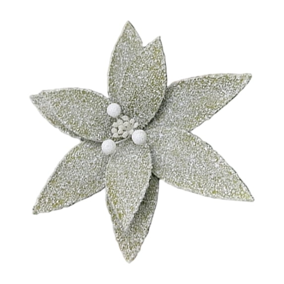 Christmas Tree Decorations Glitter Flowers Tree Wreaths Decor Home Decor Christmas Ornaments Wedding Party Holiday Decoration Christmas Flowers Artificial