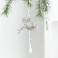 thumbnail image 1 of Christmas Tree Decorations, Glitter Lace Reindeer Pendant Hanging Ornament With Tassel For holiday and home Party Window Door Fireplace Christmas Ornament Festival Seasonal Display, 1 of 6