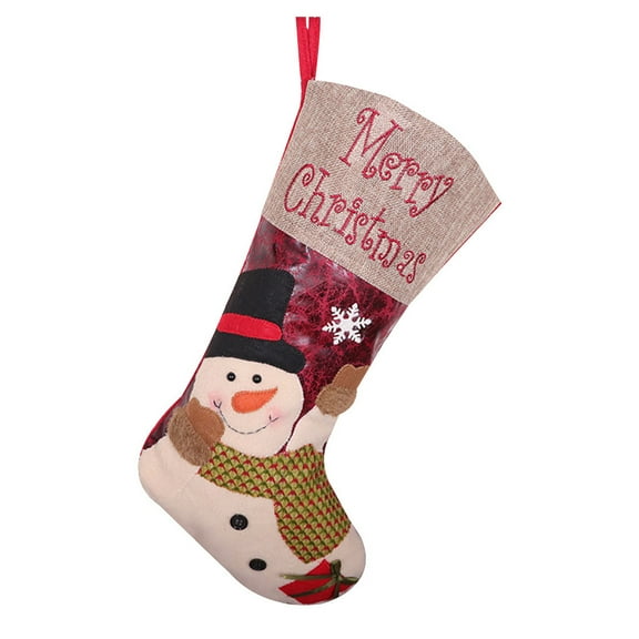 Christmas Tree Decorations, Hwkond Christmas Stockings, Big Xmas Stockings, Plaid Style with SnowUp to 60% Off Clearance Sale