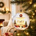 thumbnail image 1 of Christmas Tree Decorations, Light Up Christmas Tree Ornament, Illuminated Snow Globe Hanging Decor with Shatterproof Plastic Shell and Elegant Gold Cap for Magical Holiday, 1 of 4