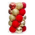 thumbnail image 1 of Christmas Tree Ornaments, 30pcs Shatterproof Plastic Baubles Set 2.36in Electroplated Decorative Hanging Balls for Holiday Tree, Home, Party and Festive Décor, 1 of 3