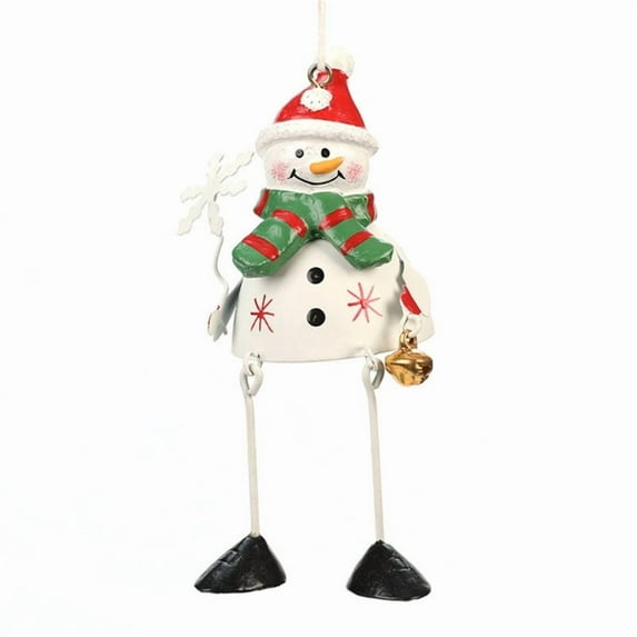 Christmas Tree Decorations Metal Pendants Santa Snowman Elk Metal Pendant Home Decorations Bookcase Decor