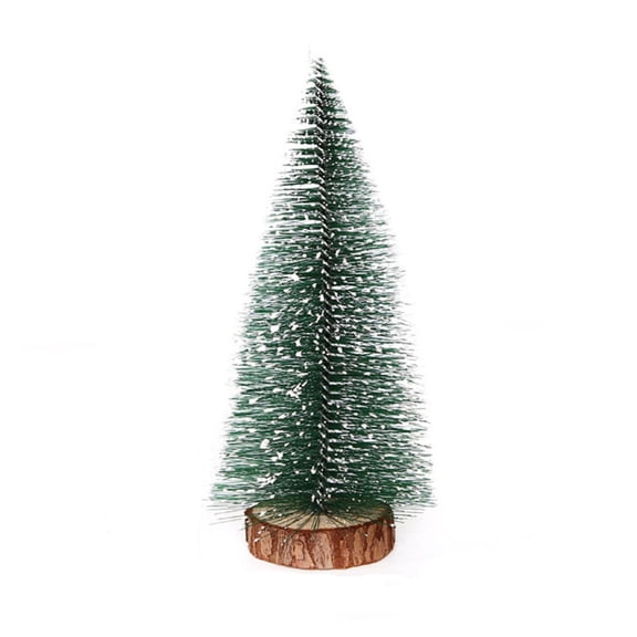 Christmas Tree Decorations,Mini Christmas Tree Stick,White Cedar Style Tabletop,Artificial Christmas Trees for Holiday Home Office Desk Indoor,Small ,9.84INCH