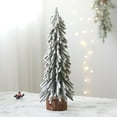 thumbnail image 1 of Christmas Tree Decorations, Mini Christmas Trees, Small Tabletop Holiday Tree with Falling Snow Effect, Durable Plastic and Wood Material, Multiple Sizes for Home Desktop and Mantel Display, 1 of 7