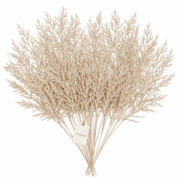 Christmas Tree Decorations Ornaments Mistletoe Decor Topper Gold Picks Filler Adornos Para Arbol De Navidad Champagne Neutral Stems Sprays Floral