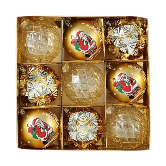 Christmas Tree Decorations Ornaments Set - Birthday Decoration Boutique Pet Painted Plastic Christmas Balls Set Christmas Tree Decoration Balls Christmas Decorations