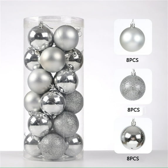 Clearance Christmas Decoration! Christmas Tree Decorations Set,40mm Christmas Tree Ball Bauble Hanging Home Party Ornament Decor for Holiday Wedding Party Decoration