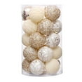 thumbnail image 1 of Christmas Tree Ornaments, 30pcs Shatterproof Plastic Baubles Set 2.36in Electroplated Decorative Hanging Balls for Holiday Tree, Home, Party and Festive Décor, 1 of 3