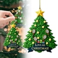 thumbnail image 1 of Christmas Tree Decorations -Tennis Merry Christmas Tree Ornaments,Xmas Tree-Shaped 2D Flat Acrylic Hanging Pendents, Holiday Party Decor,Gifts for Sports Fan Friends Tennis Lovers(1Pc), 1 of 8
