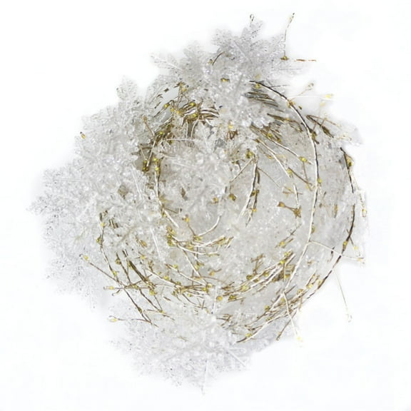 Christmas Tree Decorative Lights LED String Lights Copper Firecracker Snowflake E Lights USB Small Lights