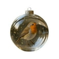 thumbnail image 1 of Christmas Tree Decorative Pendant, Robin Bird Snow Globe with Hand-Sculpted Figurines, Resin Base Glass Dome for Holiday Shelves Desks and Festive Displays Including Waterproof Seals, 1 of 7