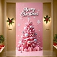 thumbnail image 1 of Christmas Tree Design Christmas Banner Gold Ornaments Merry Christmas Banner Gift Boxes Snowflakes Xmas Banner for Christmas Party Home Decoration Indoor Celebration, 1 of 9