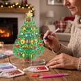 thumbnail image 1 of Christmas Tree Diamond Art Kit, DIY Hanging Ornament for Adults and Beginners, Tree Window Wall Decor and Handmade Gift, 1 of 7