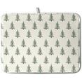 thumbnail image 1 of Christmas Tree Dish Drying Mat Winter Xmas Holiday Drying Mats Microfiber Absorbent Dishes Drying Pad Reusable Washable Kitchen Countertop Protector Dish Drainer Rack Mat 18x24 Inch, 1 of 7