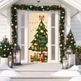 thumbnail image 1 of Christmas Tree Door stickers Decorations, Merry Christmas Xmas Wall Stickers Banners Photography Background Backdrop for Indoor Outdoor Decor,SP-F805,XL(47.5x215cmx2Pcs, 1 of 15