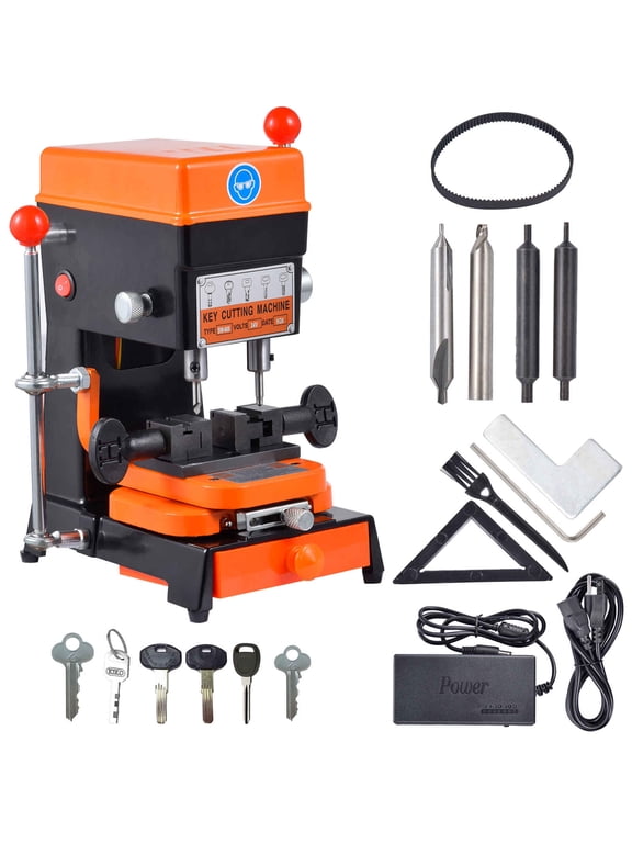 Locksmith Key Duplicator Machine - Manual Vertical Cutter for Car, Truck & Home Key Copying