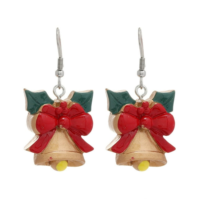 Christmas Tree Earrings Christmas Holiday Party Earrings Jewelry Large
