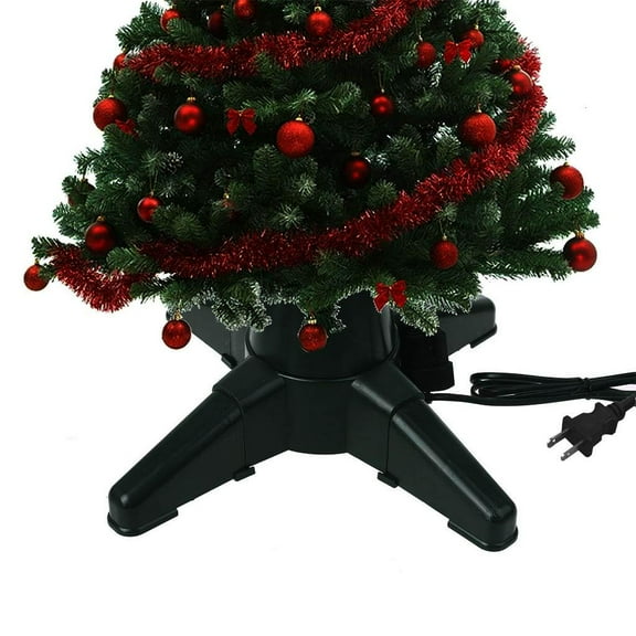 Christmas Tree Electric Rotating Base Stand Xmas Tree Bottom Support Holder Christmas Decoration Accessories Parts