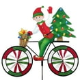thumbnail image 1 of Christmas Tree Elf Bicycle Wind Spinner 30", 1 of 6