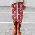 thumbnail image 1 of Christmas Tree Fall Polyester Ankle-Length Spandex Leggings for Women Red Women's Day Autumn And Winter Artistic Splash Printed Soft Stretchy Pants 3XL, 1 of 6
