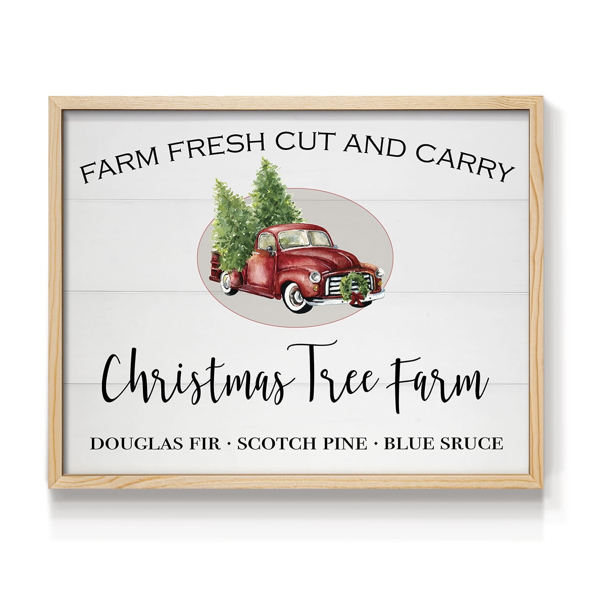 Christmas Tree Farm by Carol Robinson - Restickable Framed Giclée Print