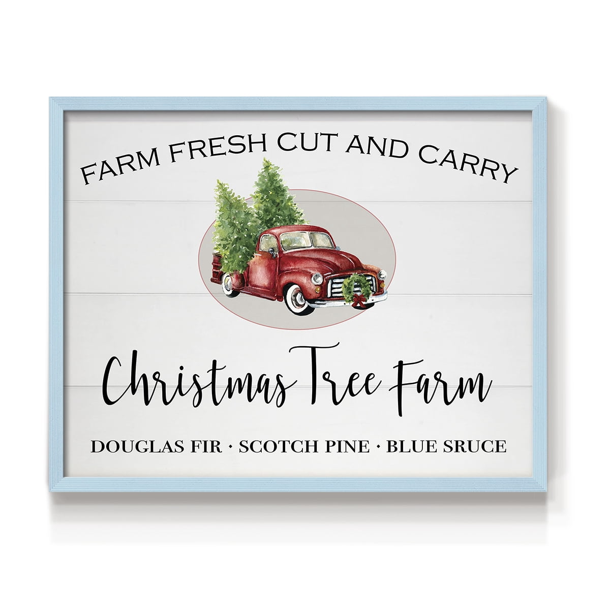 Christmas Tree Farm by Carol Robinson - Restickable Framed Giclée Print