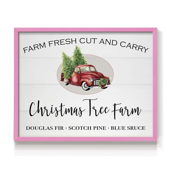 Christmas Tree Farm by Carol Robinson - Restickable Framed Giclée Print