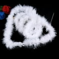 Christmas Tree Feather Hanging Garland, White Feather Boa Strip, Fluffy